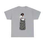 A person working hard to better his/herself - Heavy Cotton Self-Made T-shirt - self-made woman #12 - Breakthrough Collection