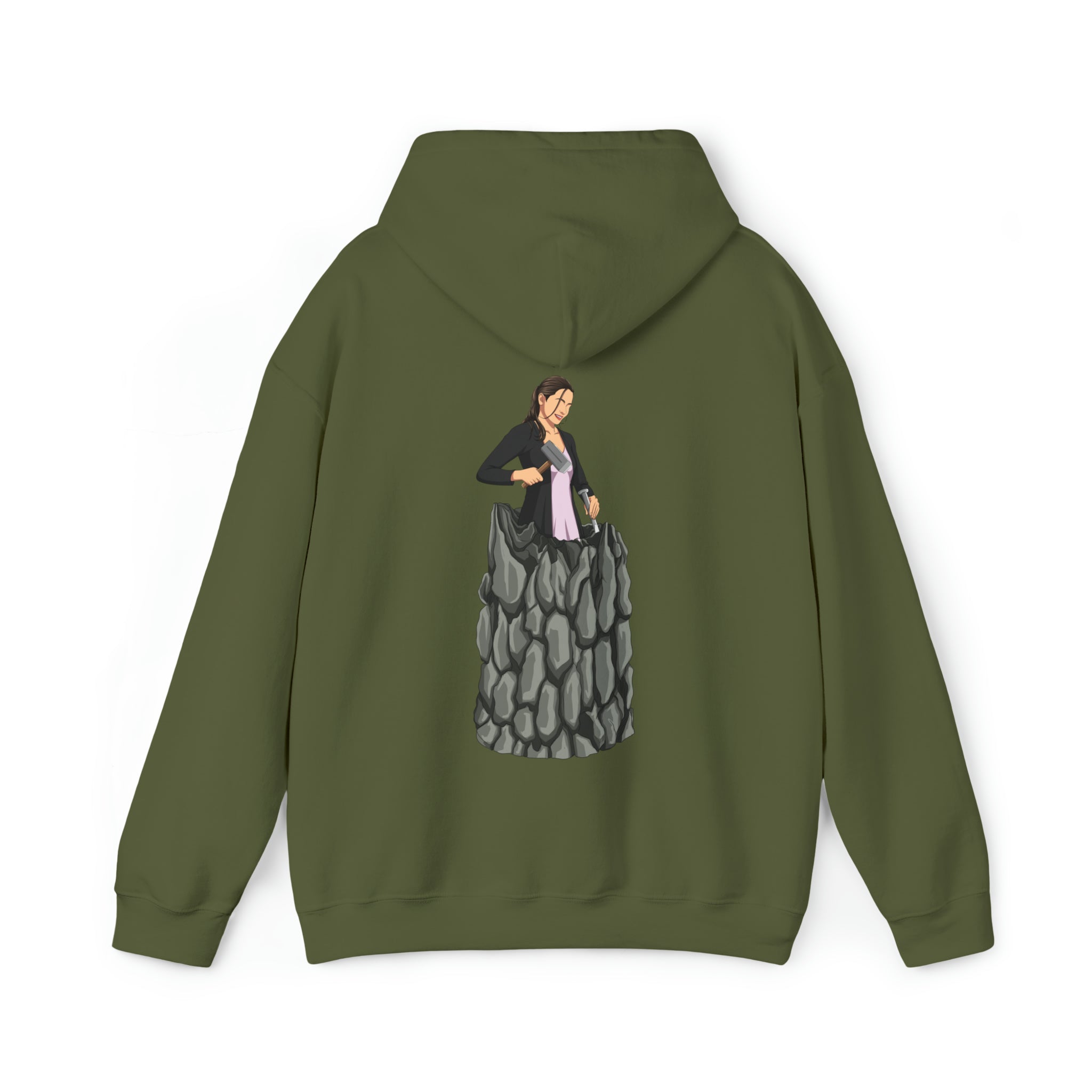 A person working hard to better his/herself - Heavy Blend™ Self-Made Hoodie - Woman #8