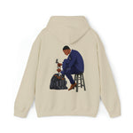 A person working hard to better his/herself - Heavy Blend™ Self-Made Hoodie - Man #11