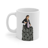 A person working hard to better his/herself - Ceramic Mug 11oz - Self-Made Woman #8 - Breakthrough Collection