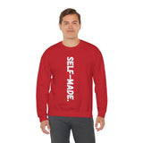 A person working hard to better his/herself - Self-Made. Unisex Heavy Blend™ Crewneck Sweatshirt