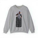 A person working hard to better his/herself - Self-Made Sweatshirt Heavy Blend™ Crewneck - Man #6 - Breakthrough Collection