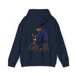 A person working hard to better his/herself - Heavy Blend™ Self-Made Hoodie - Man #11