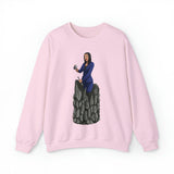 A person working hard to better his/herself - Self-Made Sweatshirt Heavy Blend™ Crewneck - woman #2 - Breakthrough Collection