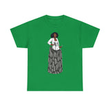 A person working hard to better his/herself - Heavy Cotton Self-Made T-shirt - self-made woman #12 - Breakthrough Collection