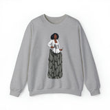 A person working hard to better his/herself - Self-Made Sweatshirt Heavy Blend™ Crewneck - woman #12 - Breakthrough Collection