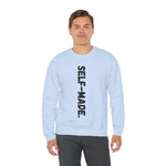 A person working hard to better his/herself - Self-Made. Unisex Heavy Blend™ Crewneck Sweatshirt