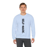 A person working hard to better his/herself - Self-Made. Unisex Heavy Blend™ Crewneck Sweatshirt