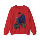 A person working hard to better his/herself - Self-Made Sweatshirt Heavy Blend™ Crewneck - Man #11 - Breakthrough Collection