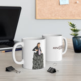 A person working hard to better his/herself - Ceramic Mug 11oz - Self-Made Woman #8 - Breakthrough Collection