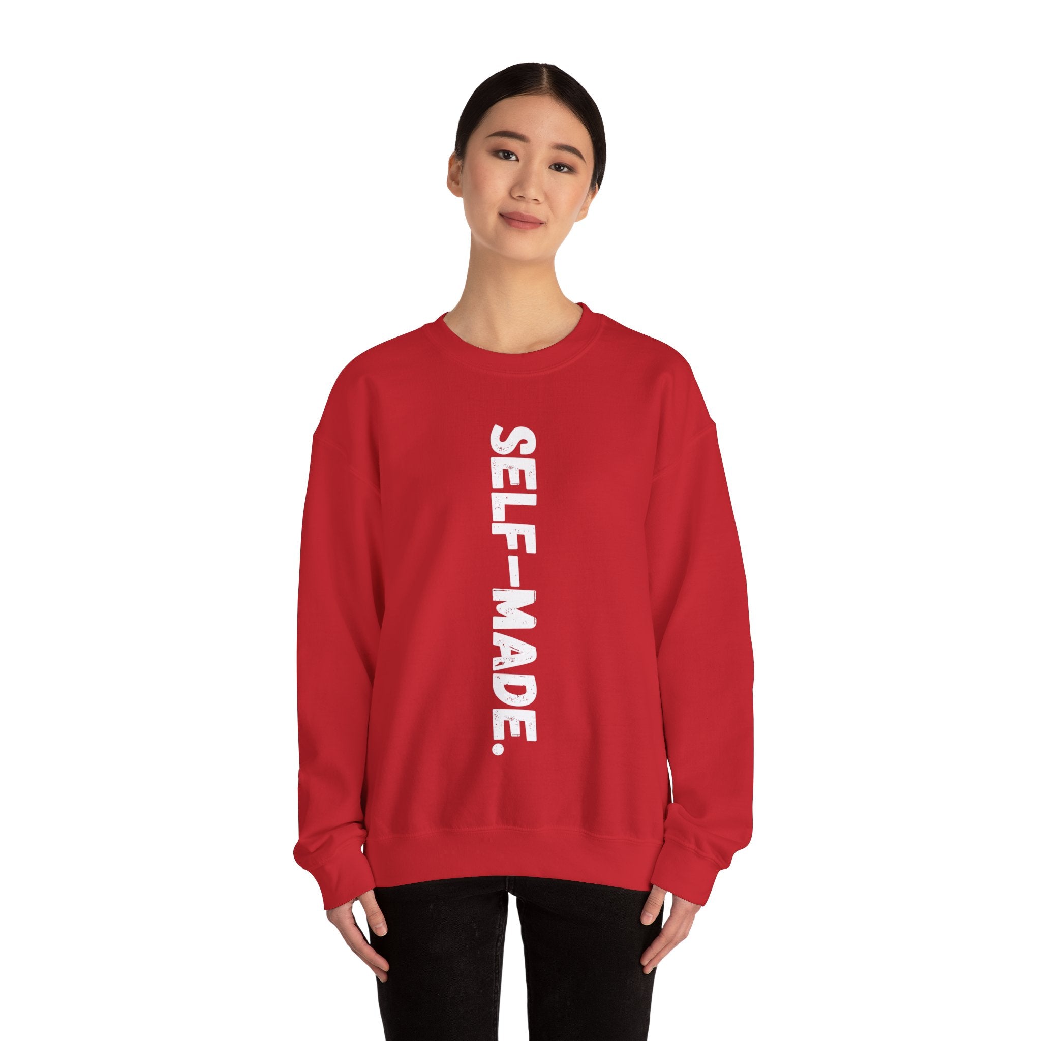 A person working hard to better his/herself - Self-Made. Unisex Heavy Blend™ Crewneck Sweatshirt