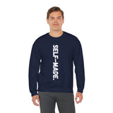 A person working hard to better his/herself - Self-Made. Unisex Heavy Blend™ Crewneck Sweatshirt