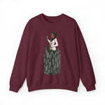 A person working hard to better his/herself - Self-Made Sweatshirt Heavy Blend™ Crewneck - woman #4 -Breakthrough Collection