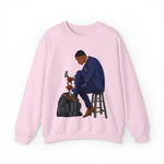 A person working hard to better his/herself - Self-Made Sweatshirt Heavy Blend™ Crewneck - Man #11 - Breakthrough Collection