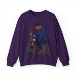 A person working hard to better his/herself - Self-Made Sweatshirt Heavy Blend™ Crewneck - Man #11 - Breakthrough Collection