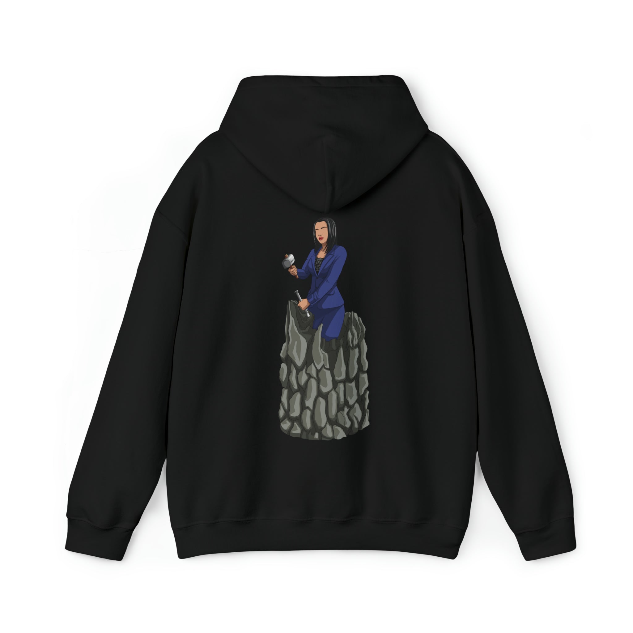 A person working hard to better his/herself - Heavy Blend™ Self-Made Hoodie - Woman #2